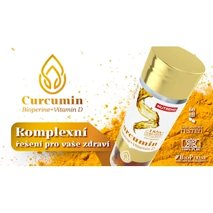 Nutrend  Curcumin + Bioperine + Vitamin D 60 kapslí