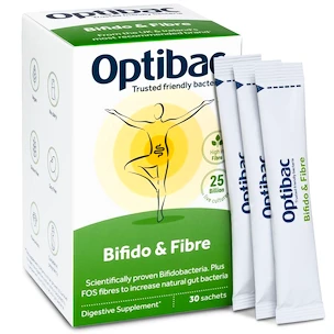 Optibac  Bifido & Fibre (Probiotika při zácpě) 30 × 6 g