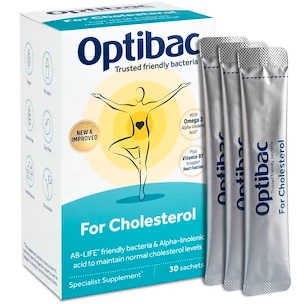 Optibac  For Cholesterol (Probiotika při cholesterolu) 30 × 4,5 g