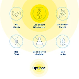 Optibac  Saccharomyces Boulardii (Probiotika při průjmu) 16 kapslí