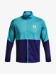 Pánska bunda Under Armour  PIQUE TRACK JACKET-BLU