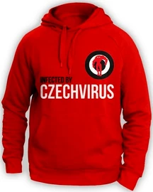 Pánska mikina Czech Virus Mikina Unisex červená