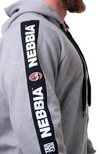 Pánska mikina Nebbia  Unlock the Champion hoodie 194 light grey M