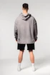 Pánska mikina Nebbia  Washed-off Oversized Pullover Hoodie NO BS Light Grey