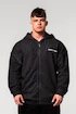 Pánska mikina Nebbia  Washed-off Zip Up Hoodie GYM BRO Black