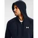 Pánska mikina Under Armour  Rival Cotton FZ Hoodie dark blue