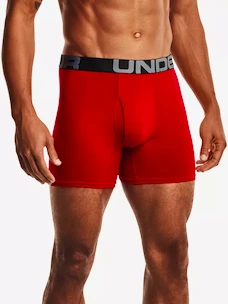 Pánske boxerky Under Armour  Charged Cotton 6in 3 Pack-RED