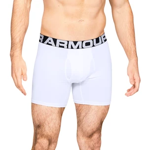 Pánske boxerky Under Armour  Charged Cotton 6in 3 Pack-WHT S