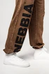 Pánske nohavice Nebbia  Washed-off Gym Sweatpants Baggy Style GYM BRO Ligth Brown