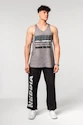 Pánske tielko Nebbia  Washed-off Oversized Stringer MAX OUT Light Grey