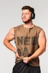 Pánske tielko Nebbia  Washed-off Tank Top BEASTIN' Light Brown