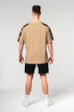 Pánske tričko Nebbia  Oversized T-shirt LIFTING CLUB Light Brown