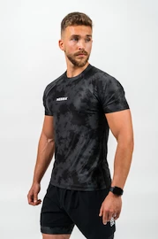 Pánske tričko Nebbia Performance+ Camouflage Compression T-shirt MAXIMUM black