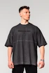 Pánske tričko Nebbia  Washed-off Oversized Heavyweight Cotton T-shirt NO SHORTCUTS Black