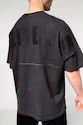 Pánske tričko Nebbia  Washed-off Oversized Heavyweight Cotton T-shirt NO SHORTCUTS Black