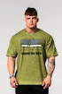 Pánske tričko Nebbia  Washed-off Oversized T-shirt HERITAGE Green