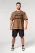 Pánske tričko Nebbia  Washed-off Oversized T-shirt HERITAGE Light Brown