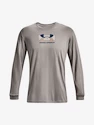 Pánske tričko Under Armour  GRID GEOMETRIC LOGO LS-GRY