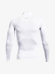 Pánske tričko Under Armour HeatGear Comp Mock LS-WHT