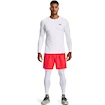 Pánske tričko Under Armour HeatGear Fitted LS White