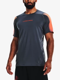 Pánske tričko Under Armour HeatGear Nov Fitted SS-GRY