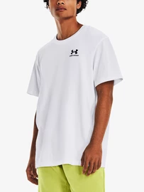 Pánske tričko Under Armour LOGO EMB HEAVYWEIGHT SS-WHT