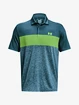 Pánske tričko Under Armour  Playoff 3.0 Stripe Polo-BLU