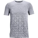 Pánske tričko Under Armour  Seamless Wordmark SS Grey S