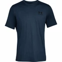 Pánske tričko Under Armour  Sportstyle Left Chest SS Dark Blue