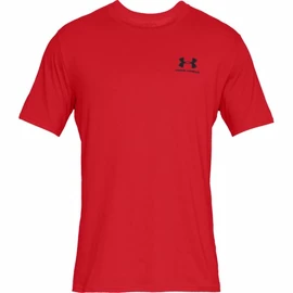 Pánske tričko Under Armour Sportstyle Left Chest SS Red