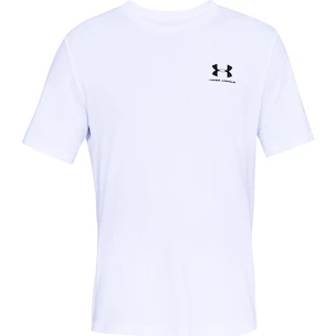 Pánske tričko Under Armour  Sportstyle Left Chest SS White