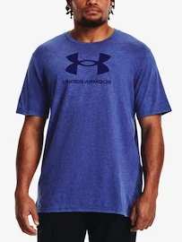 Pánske tričko Under Armour WASH TONAL SPORTSTYLE SS-BLU