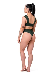 Plavky Nebbia  Miami retro bikini - top 553 dark green