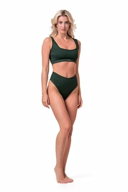 Plavky Nebbia Miami sporty bikini - top 554 dark green