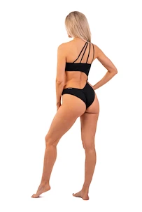 Plavky Nebbia  One Shoulder Asymmetrical Monokini 459 Black