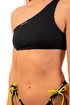 Plavky Nebbia  One Shoulder Bandeau Bikini Top 448 Black