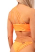 Plavky Nebbia  One Shoulder Bandeau Bikini Top 449 Orange Neon