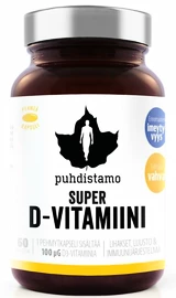 Puhdistamo Super Vitamin D 4000iu 60 kapslí