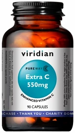 Viridian Extra C (Vitamín C) 550 mg 90 kapslí