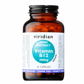 Viridian High Potency Vitamin B12 1000 ug 60 kapslí