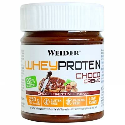 Weider Whey Protein Choco Creme 250 g, Športová výživa, zdravá výživa,  vybavenie pre fitness a posilňovanie